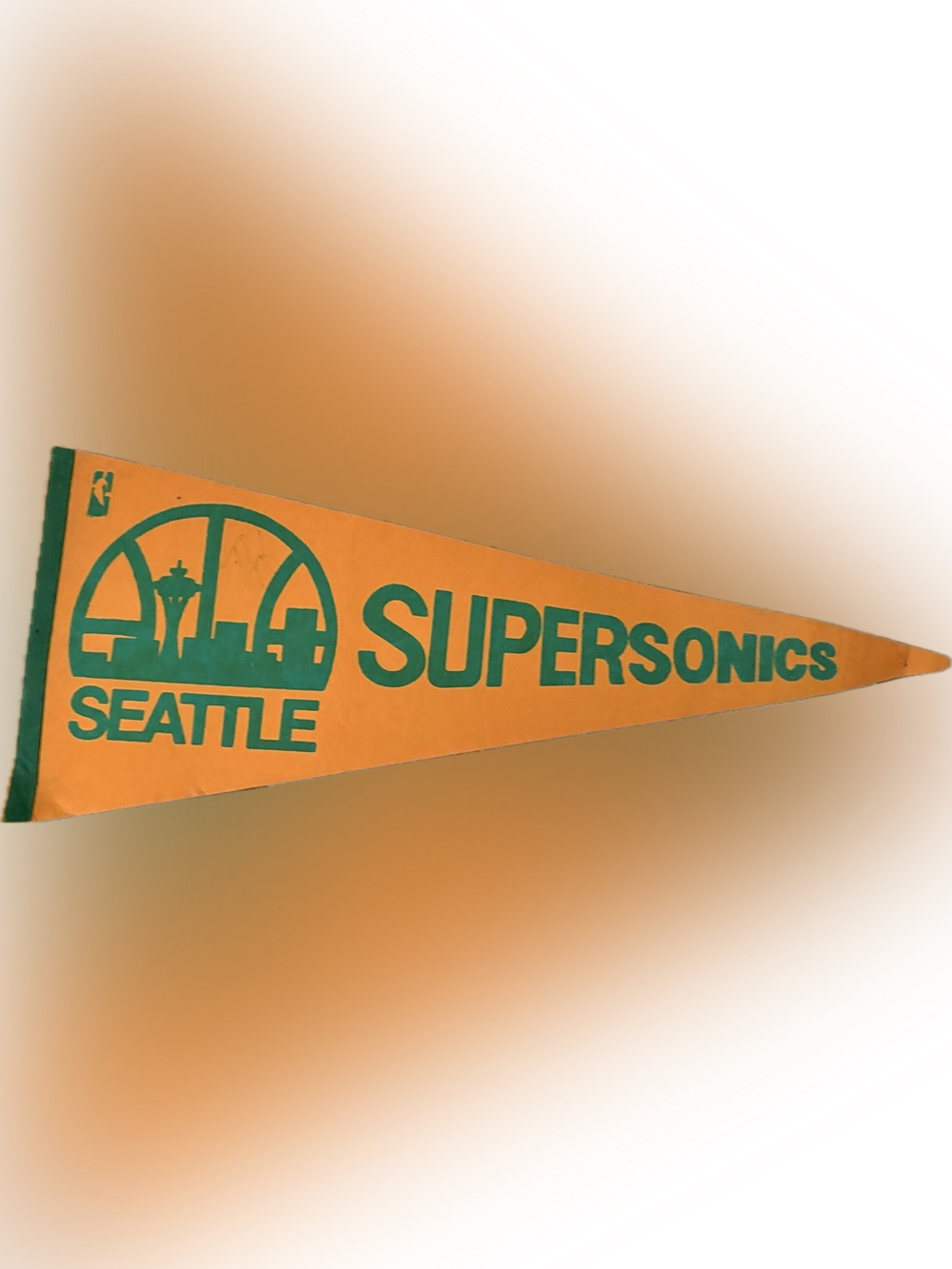 Vintage 1970’s Seattle Supersonics Pennant NBA